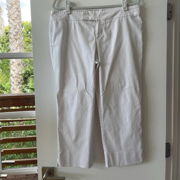 Lilly Pulitzer Palm Beach Fit Pants  in White, Size 14 - Picture 1 of 7